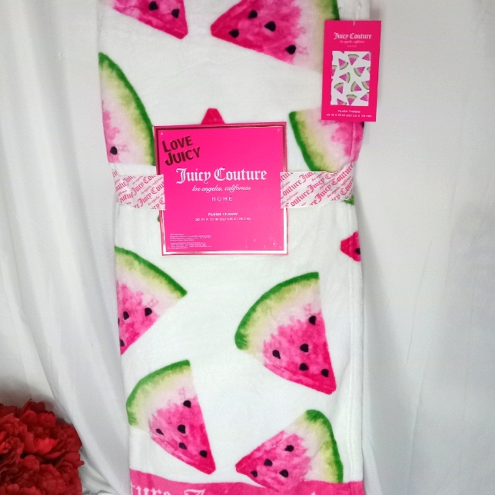 Juicy Couture plush throw